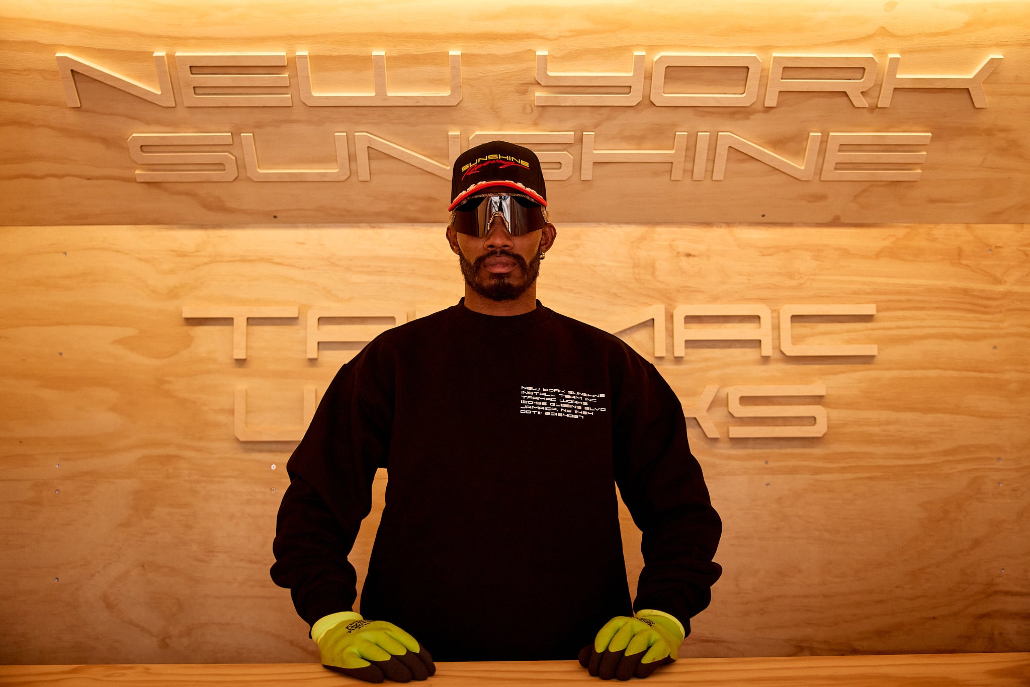 Box Truck Black Crewneck - Tarmac Works x New York Sunshine