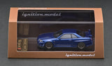 Ignition Model 1/64 Nissan Skyline GT-R V-spec Ⅱ(R34) Bayside Blue