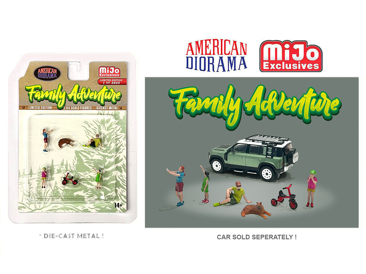 American Diorama 1/64 Figures Set - Family Adventure - MIJO