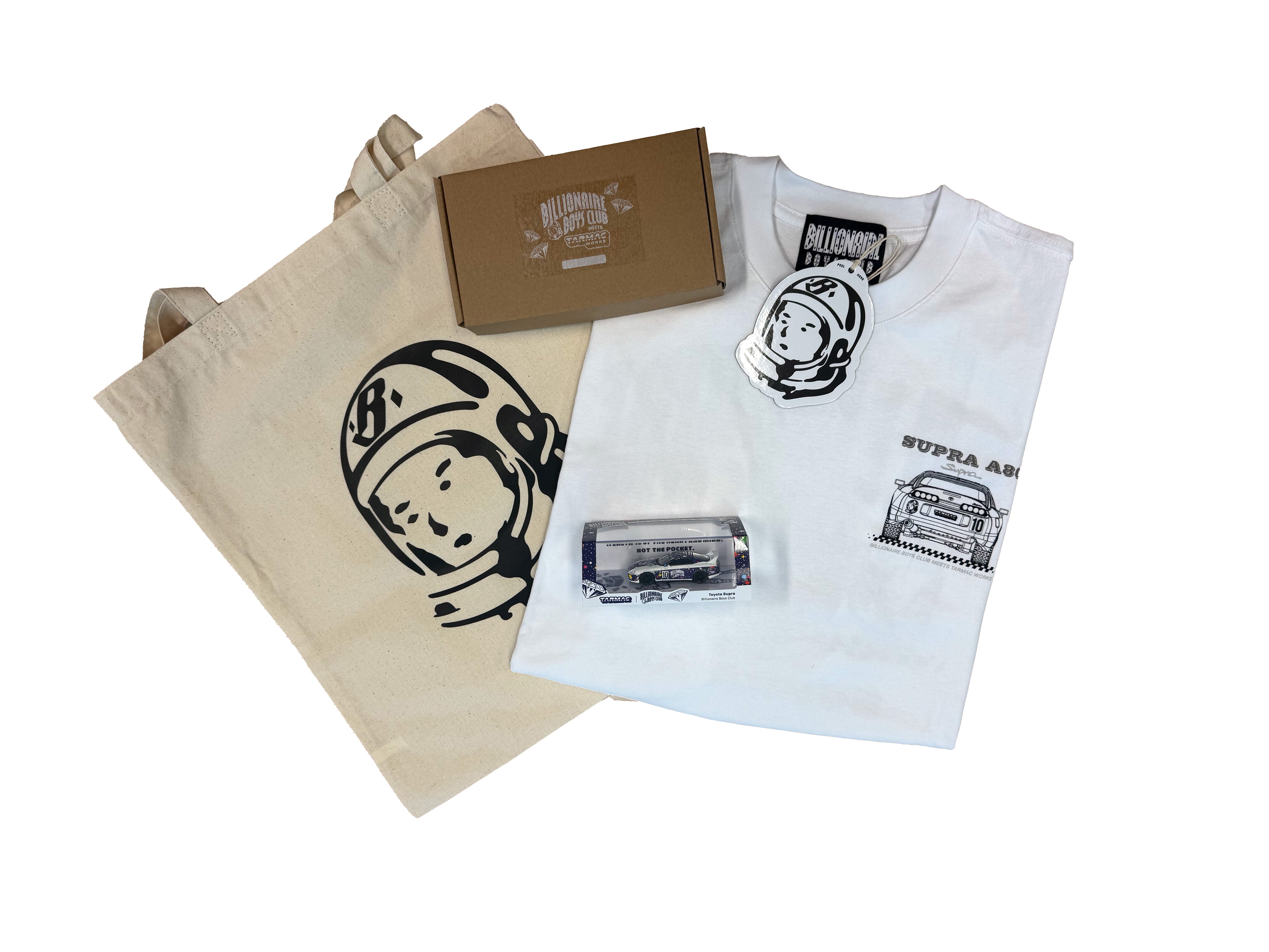 1/64 Toyota Supra BBC with T-Shirt, Tote Bag, and Diorama Display Base Bundle Set - Complex Con 2025 Special Edition - Tarmac Works HOBBY64