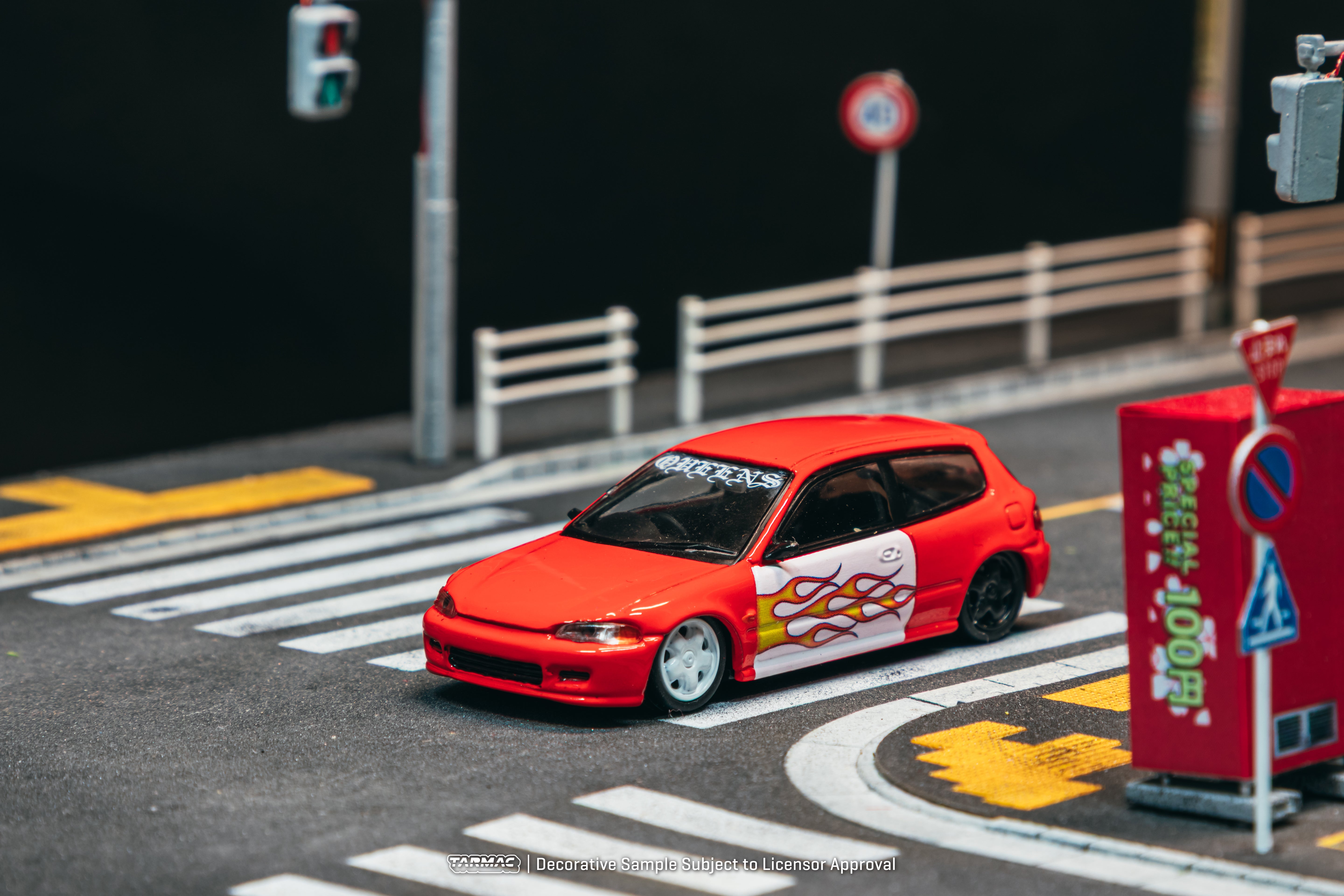 1/64 Honda Civic EG6 New York Sunshine - New York Sunshine Special Edition - Tarmac Works HOBBY64