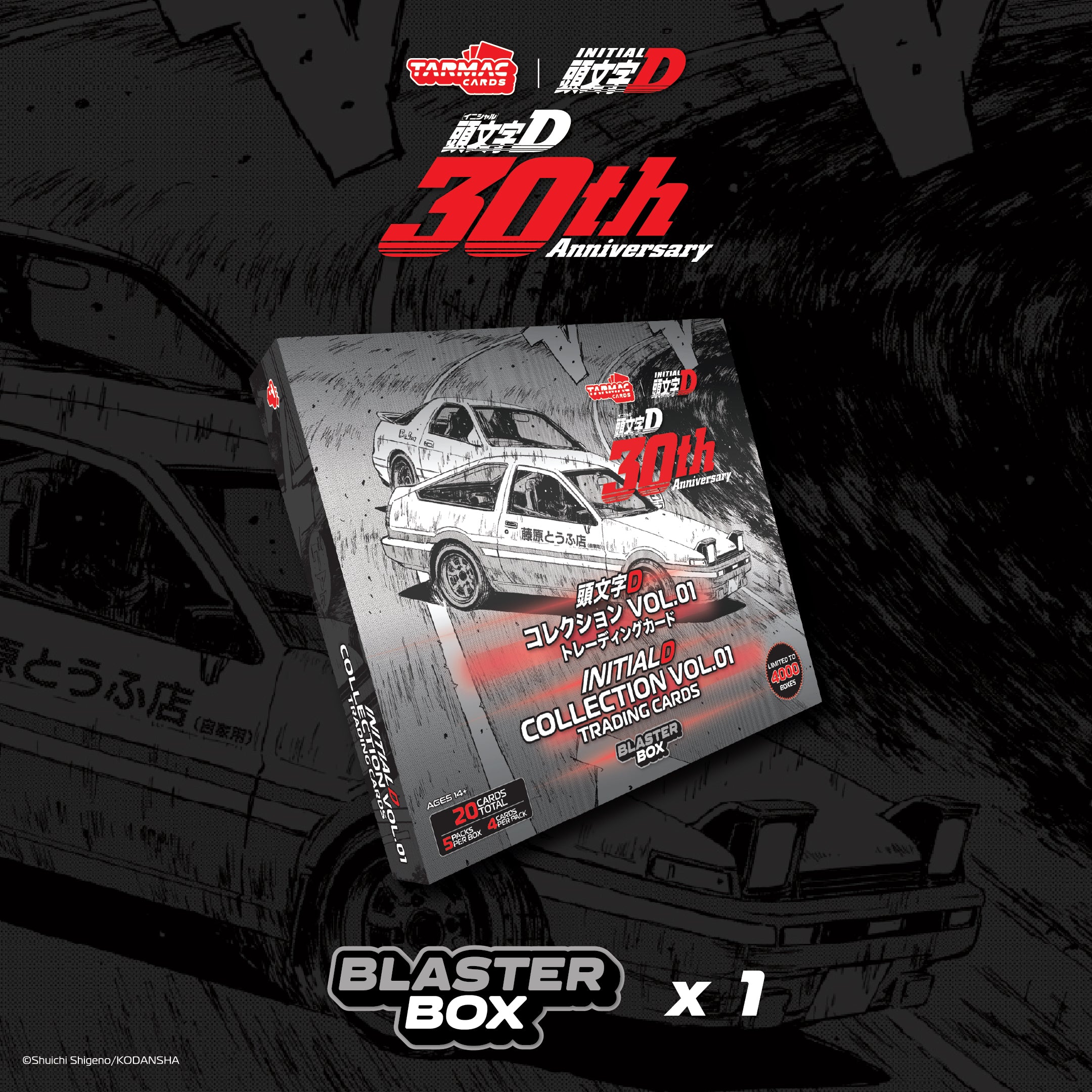 Initial D Collection Vol.01 - 30th Anniversary - Blaster Box (Box) - Tarmac Cards