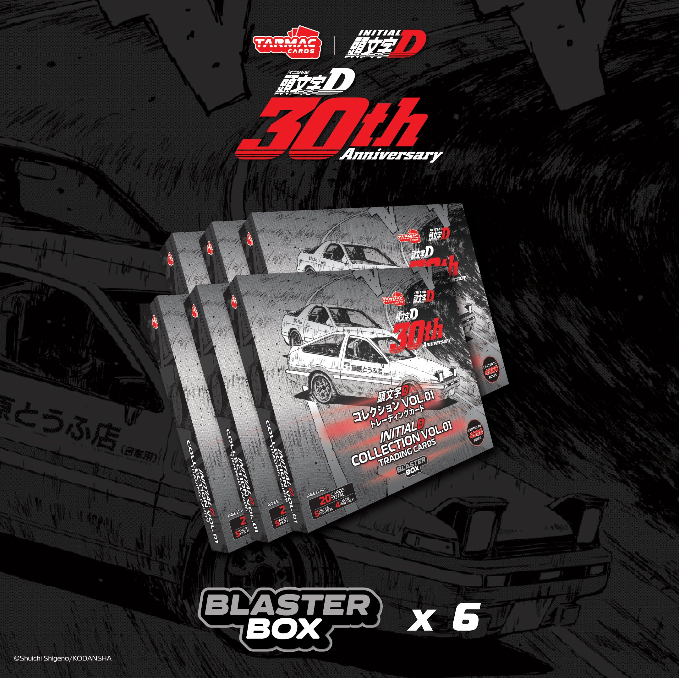 Initial D Collection Vol.01 - 30th Anniversary - Blaster Box (Inner Case) - Tarmac Cards