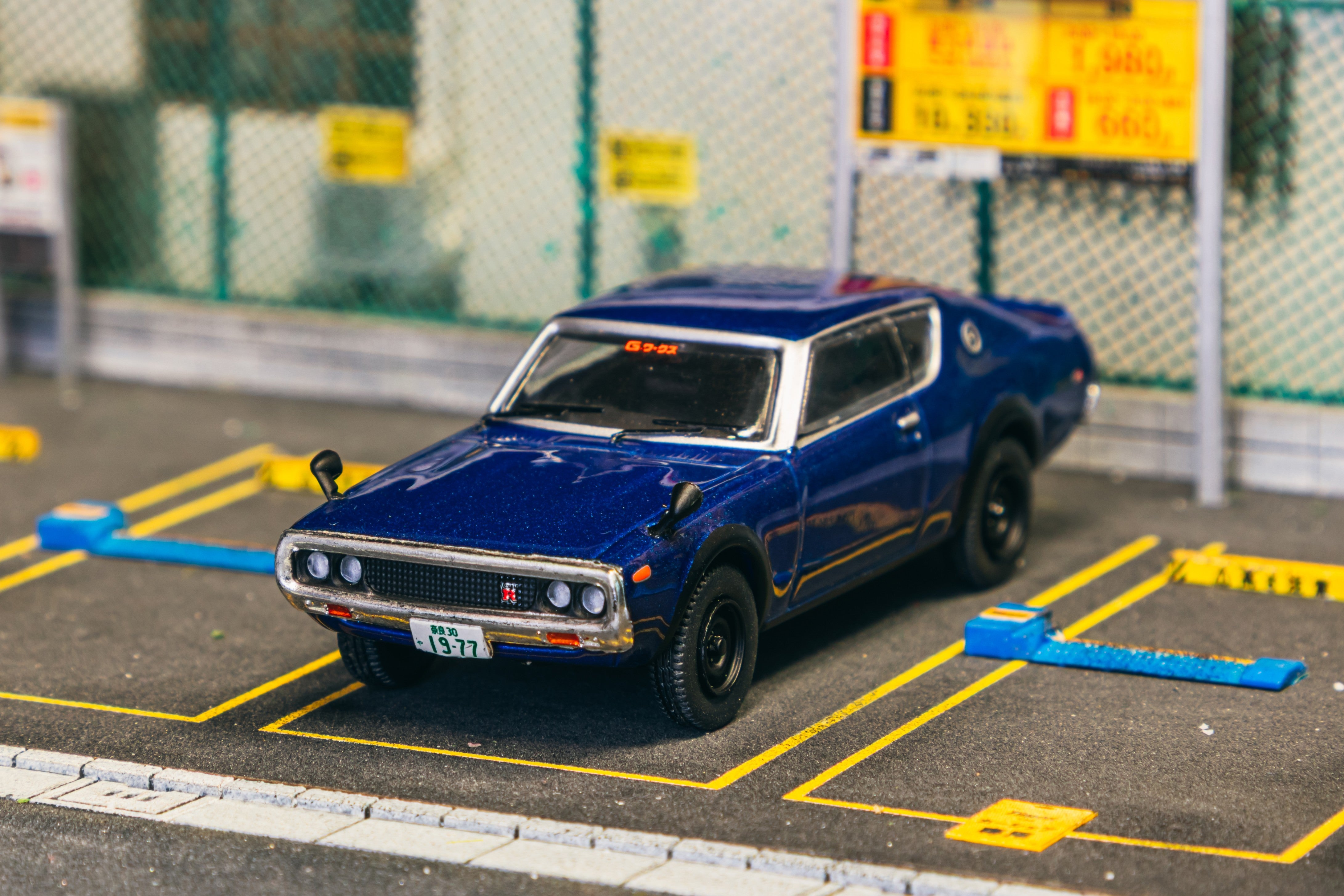 J Collection 1/64 Nissan Skyline 2000GT-R KPGC110 Blue Metallic - COLLAB64
