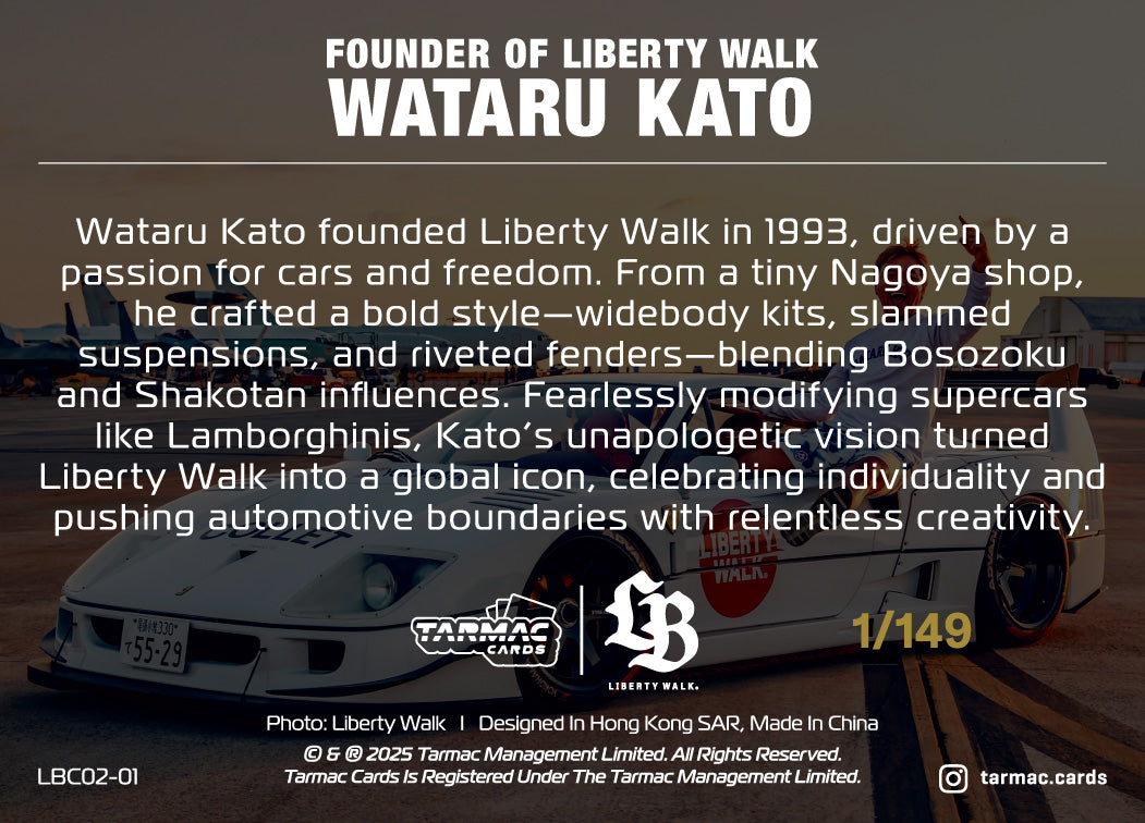 Liberty Walk Collection Vol.02 Special Parallel - Wataru Kato (Lightspeed/149) - Tarmac Cards