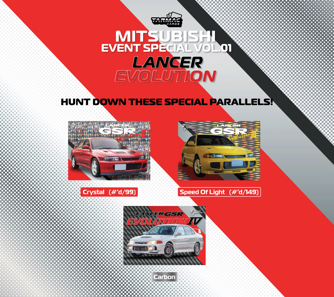 Event Special Mitsubishi Vol.01 - Lancer Evolution Pack - Tarmac Cards