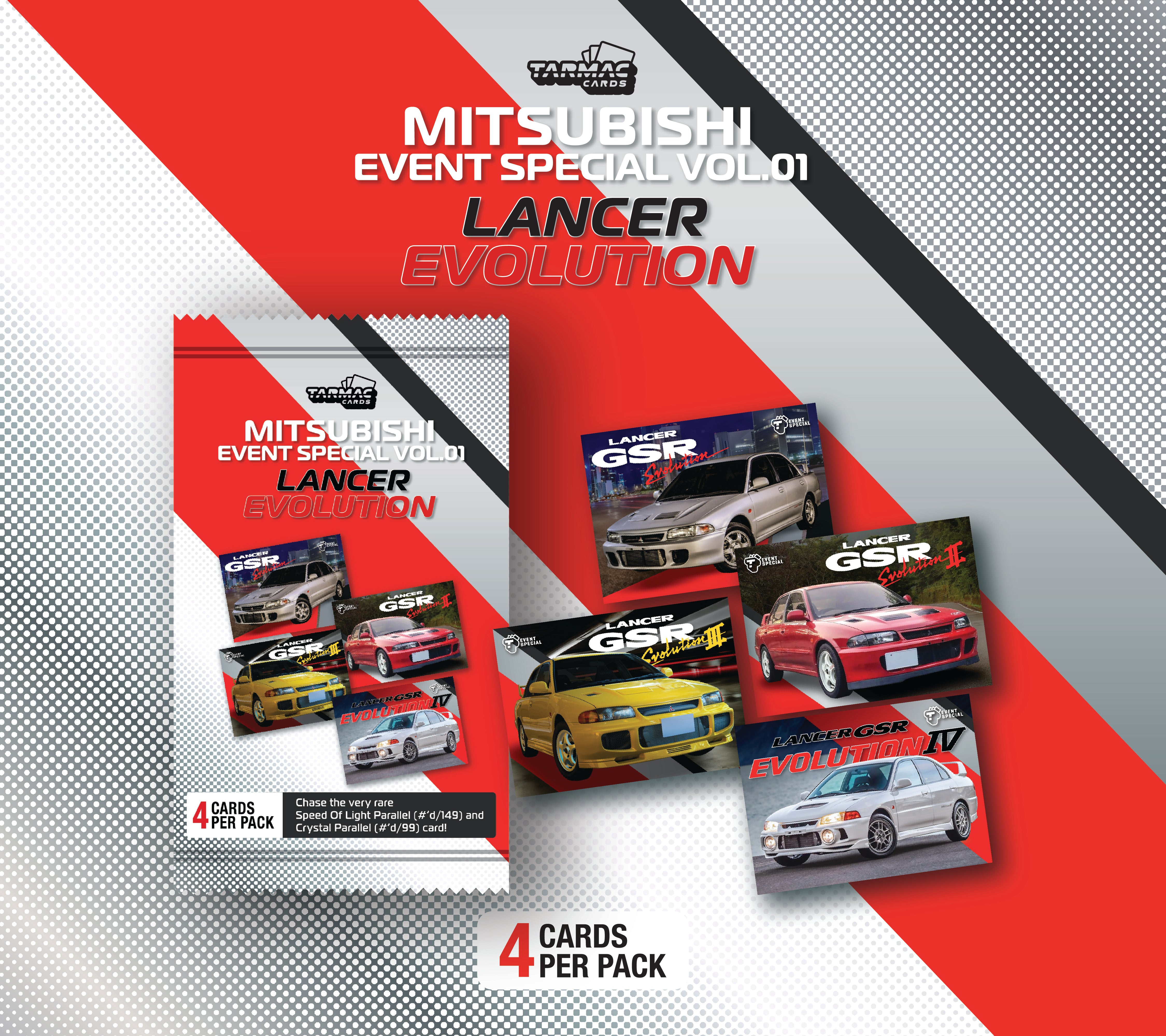 Event Special Mitsubishi Vol.01 - Lancer Evolution Pack - Tarmac Cards
