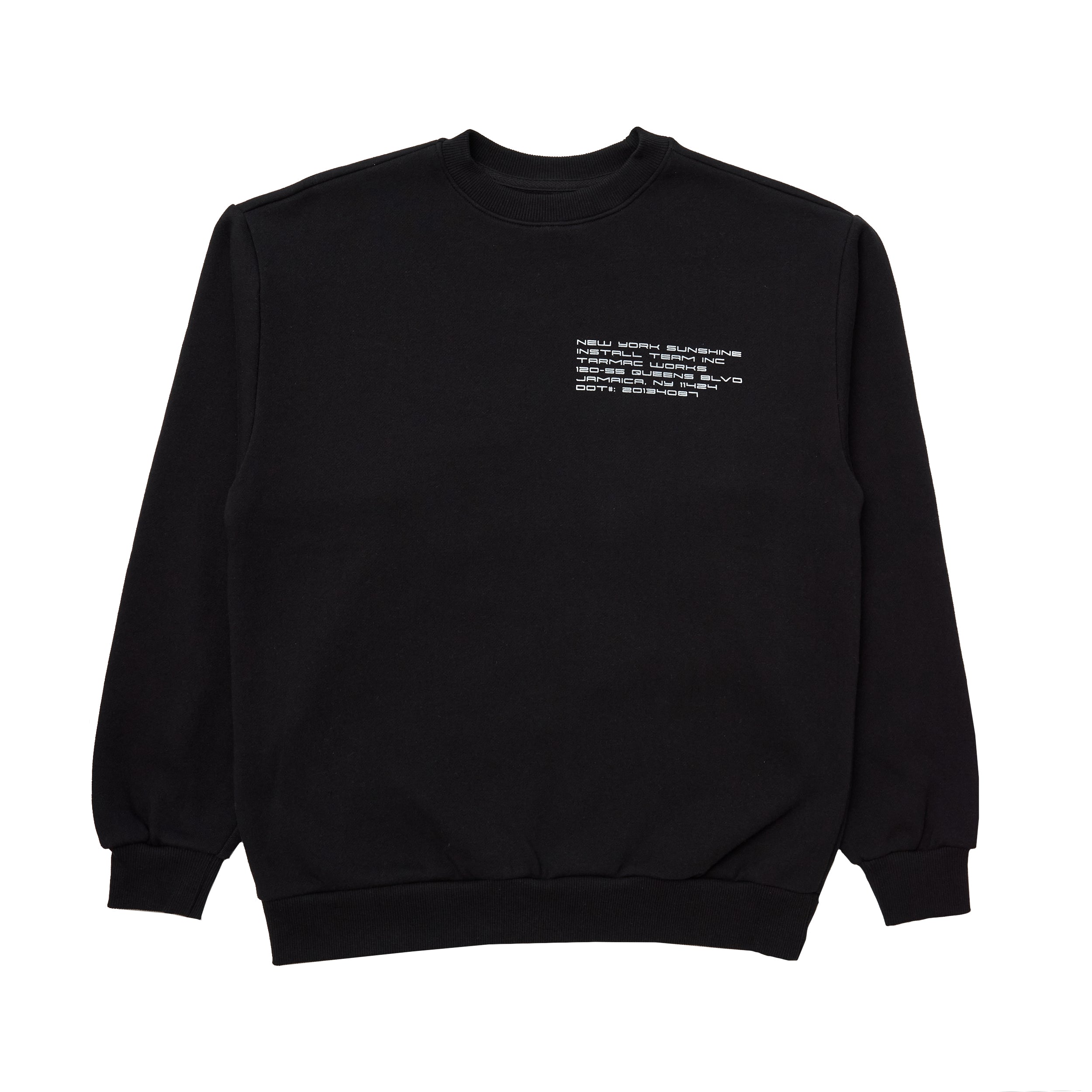 Box Truck Black Crewneck - Tarmac Works x New York Sunshine