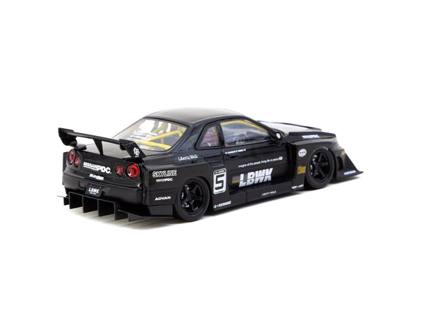 1/43 スカイライン LB-ER34 Super Silhouette Tarmac Works 1/43 Liberty Walk LB-ER34 Super Silhouette SKYLINE Black