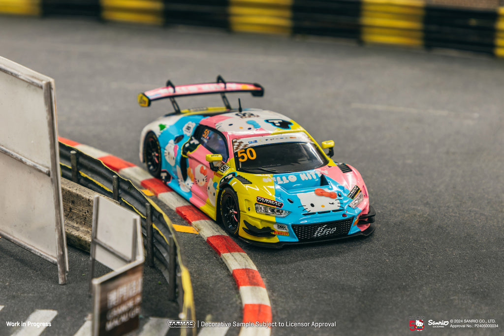 Tarmac Works 1/43 Audi R8 LMS GT3 evo II Macau GT Cup - FIA GT World Cup 2023 #50 with special packaging & story booklet - HOBBY43