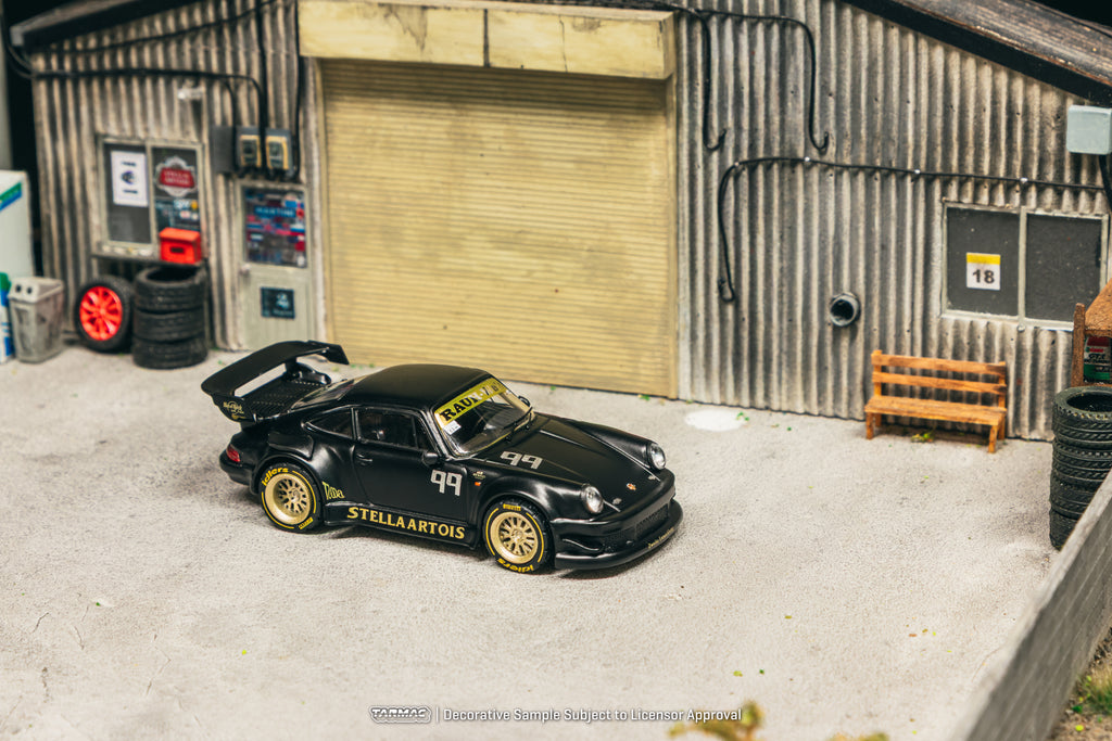 Tarmac Works 1/64 RWB 930 Stella Boost RWB idlers 12 Hours Endurance Race 2018 – Stance Garage 2025 Special Edition - HOBBY64