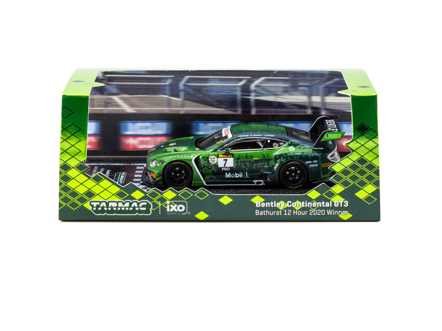 1/64 Bentley Continental GT3 Bathurst 12 Hour 2020 Winner #7 Special Edition - Tarmac Works x iXO Models HOBBY64