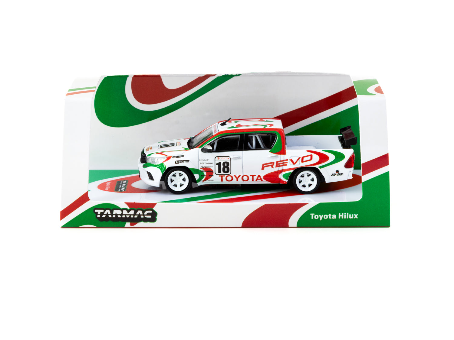 1/64 Toyota Hilux White - Tarmac Works HOBBY64
