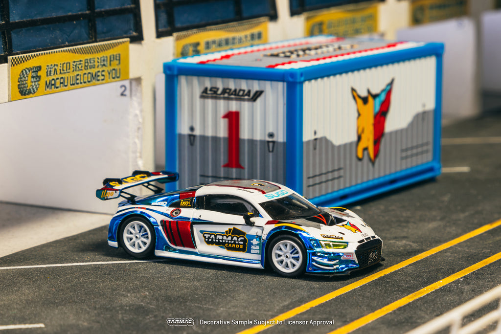 Tarmac Works 1/64 Audi R8 LMS GT3 evo II Macau GP 2024 Presentation Cyber Formula – Macau GP 2024 Special Edition - HOBBY64