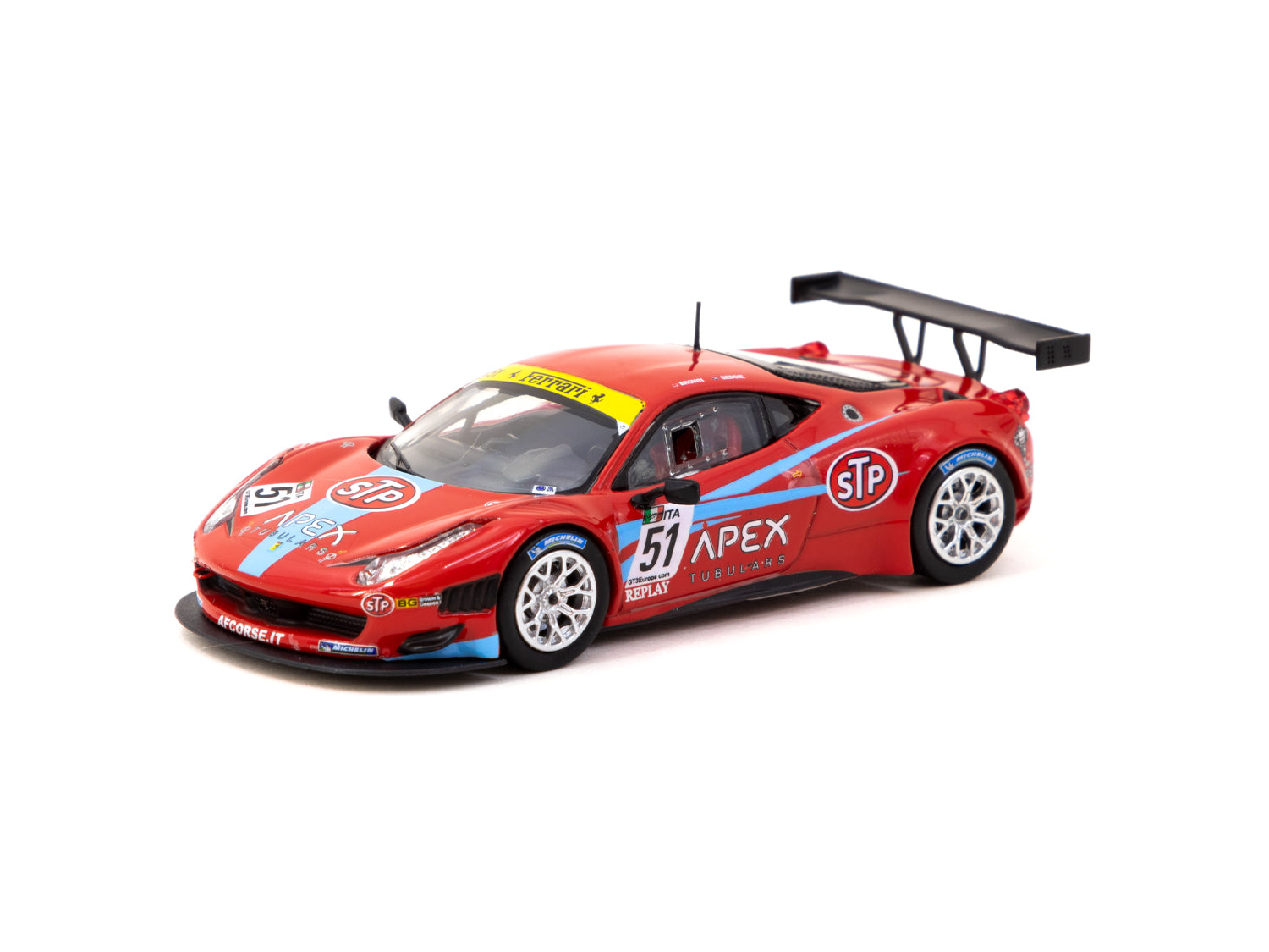 1/64 Ferrari 458 Italia GT3 FIA GT3 Europe 2011 #51 - Tarmac Works X iXO Models HOBBY64