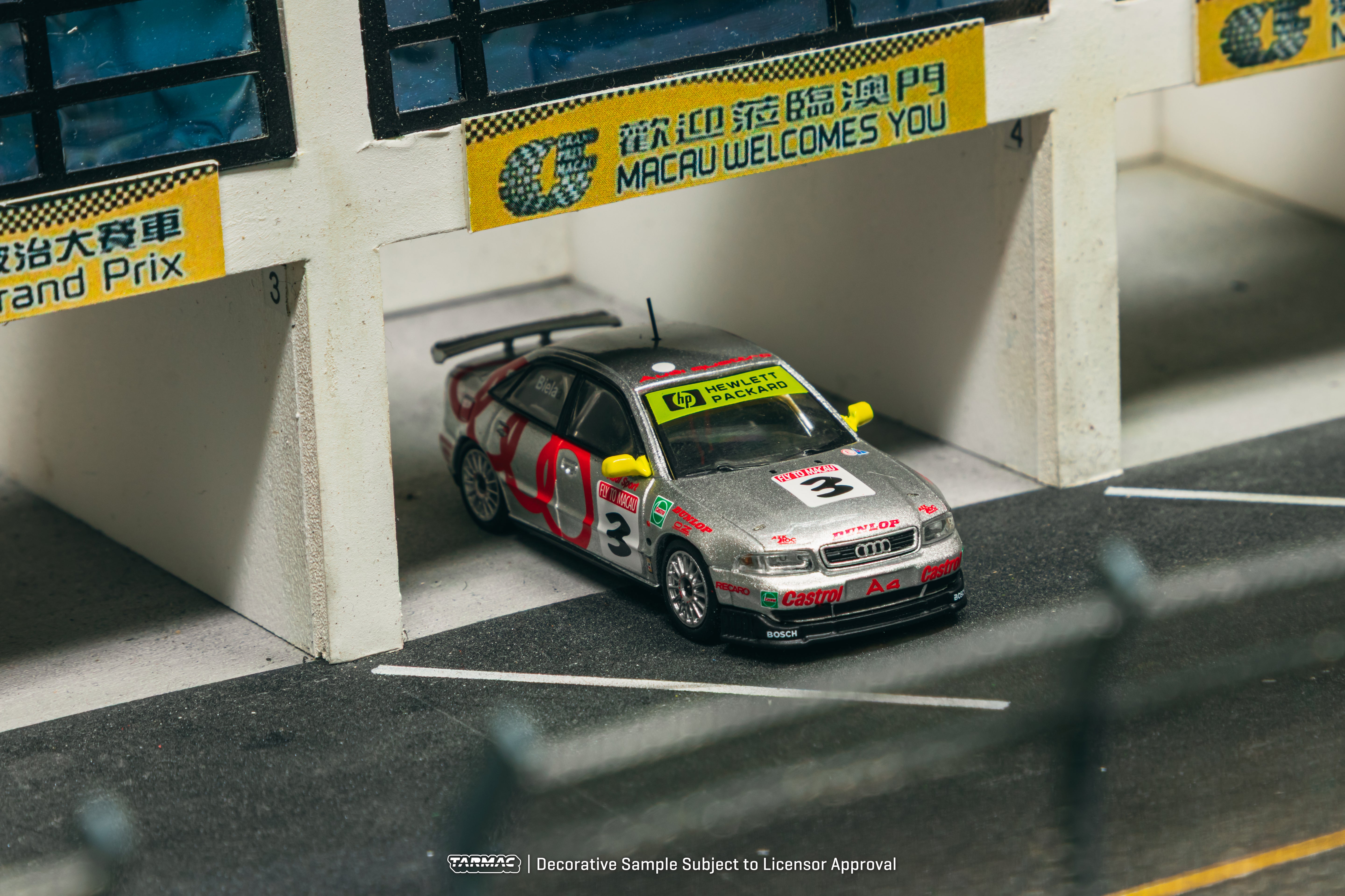 1/64 Audi A4 Quattro Macau Guia Race 1996 Winner #3 - Tarmac Works HOBBY64