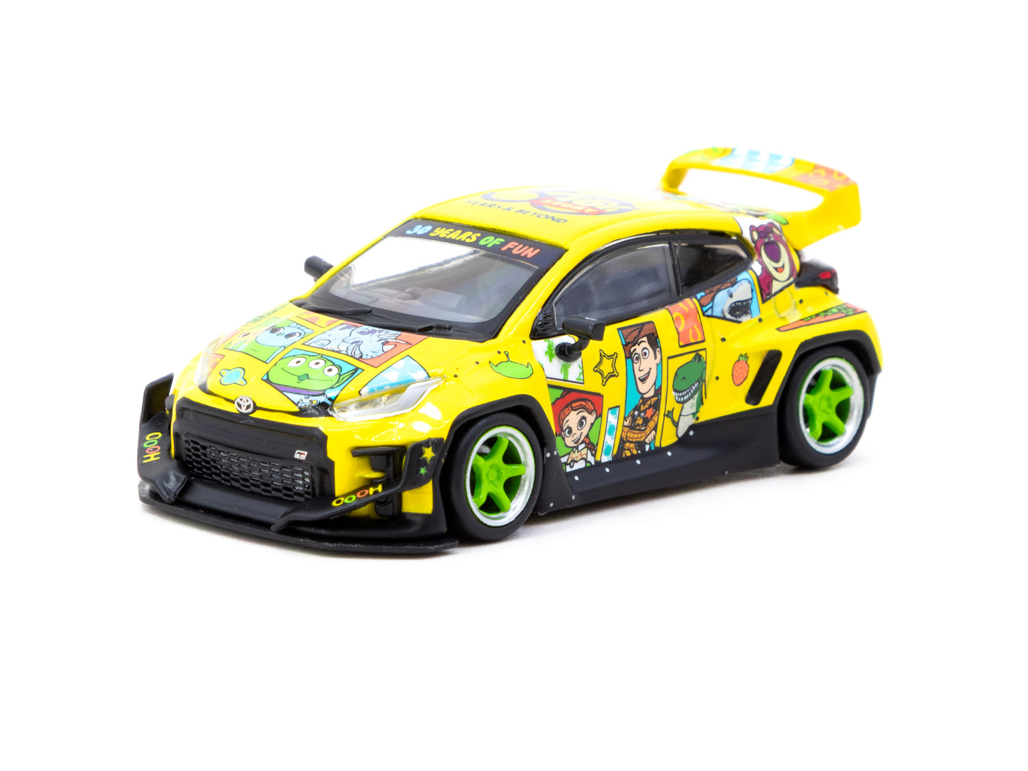 1/64 Pandem Toyota GR Yaris Toy Story 30th Anniversary - Tokyo Auto Salon Hong Kong 2025 Special Edition - Tarmac Works HOBBY64