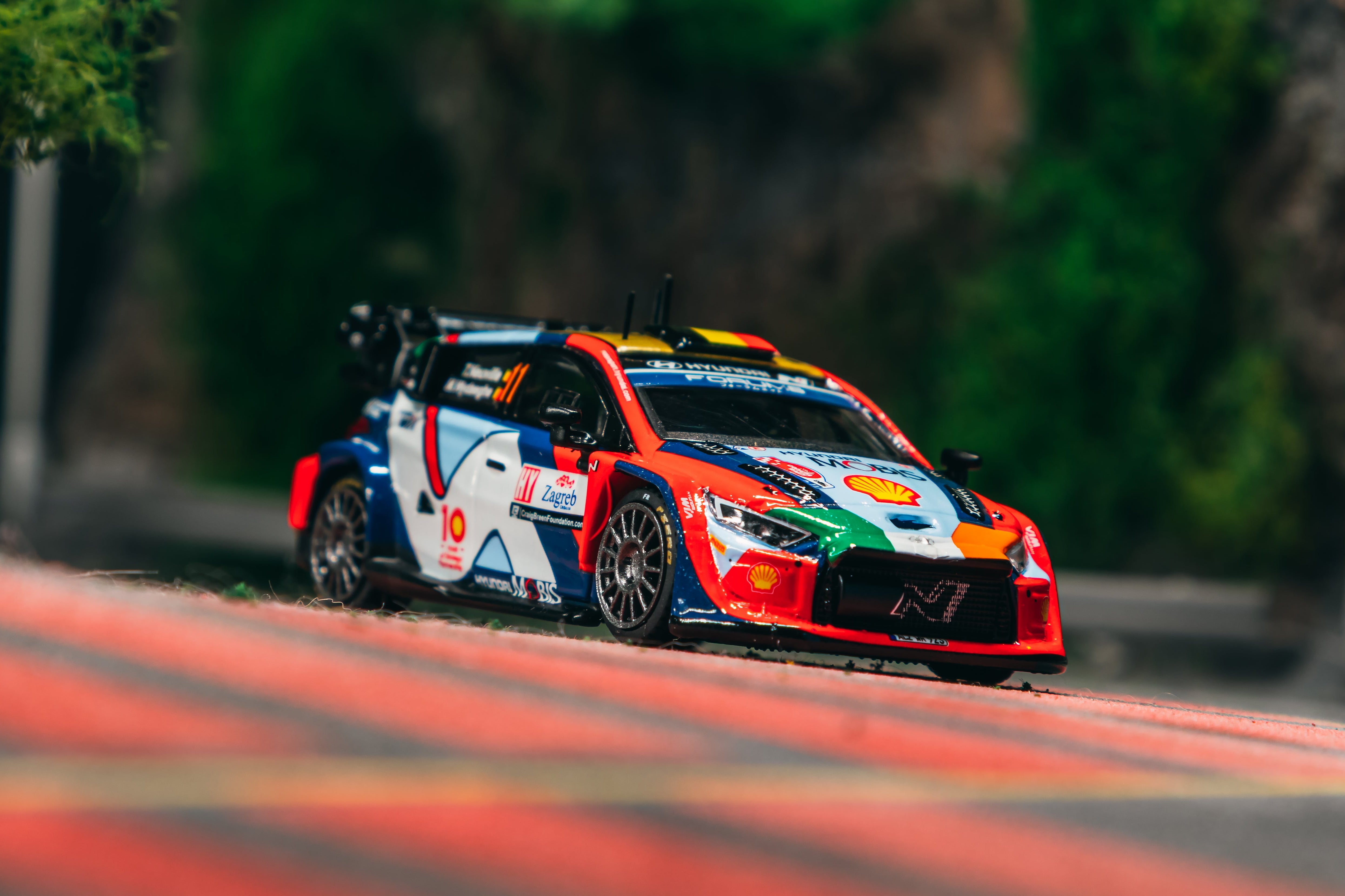 1/64 Hyundai i20 N Rally1 Hybrid Croatia Rally 2024 #11 - Tarmac Works x iXO Models HOBBY64