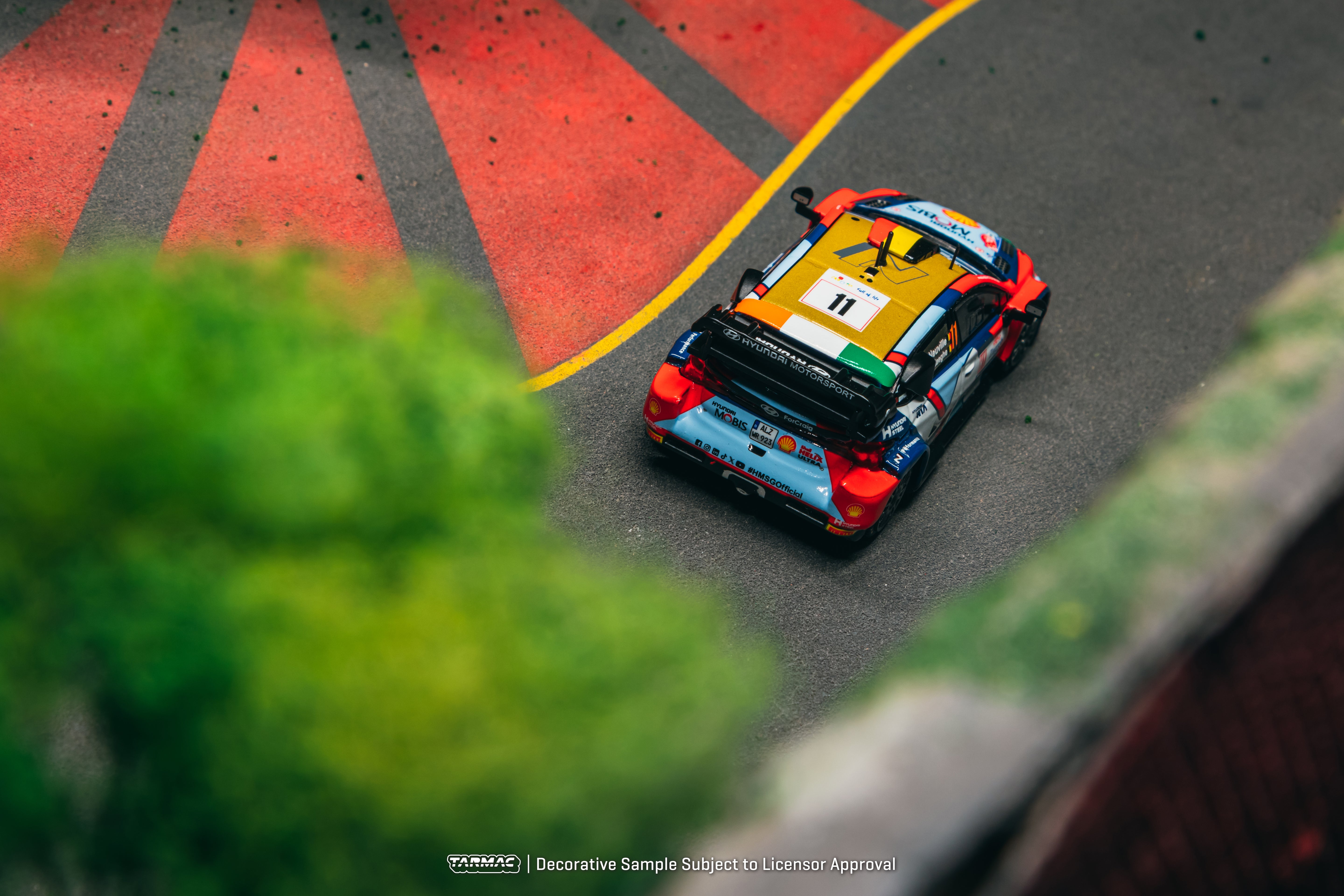 1/64 Hyundai i20 N Rally1 Hybrid Croatia Rally 2024 #11 - Tarmac Works x iXO Models HOBBY64