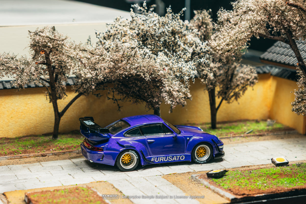 1/64 RWB 993 Furusato with Tarmac Cards - Tarmac Works HOBBY64