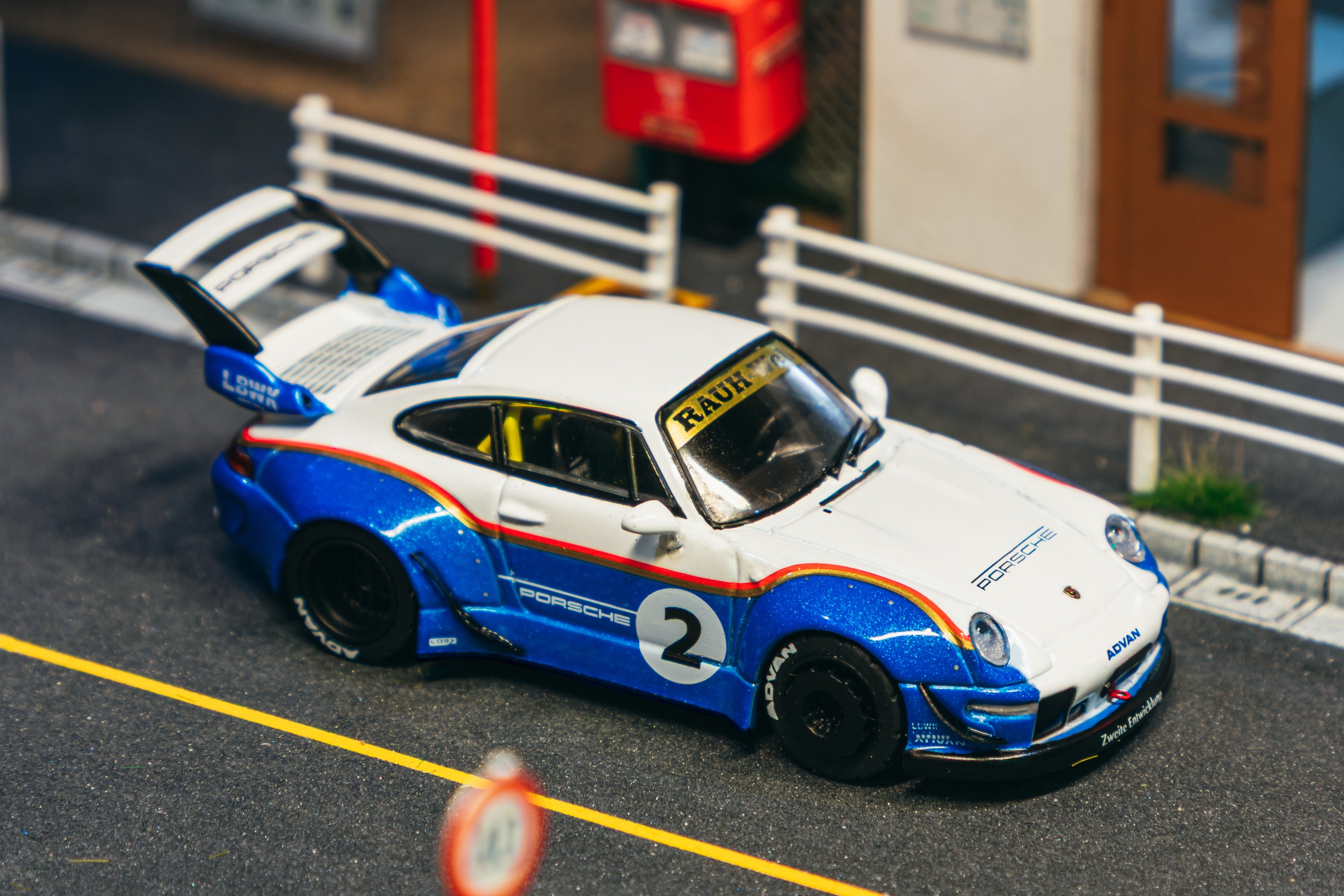 1/64 RWB 993 Liberty Walk with Container Packaging - Tarmac Works HOBB