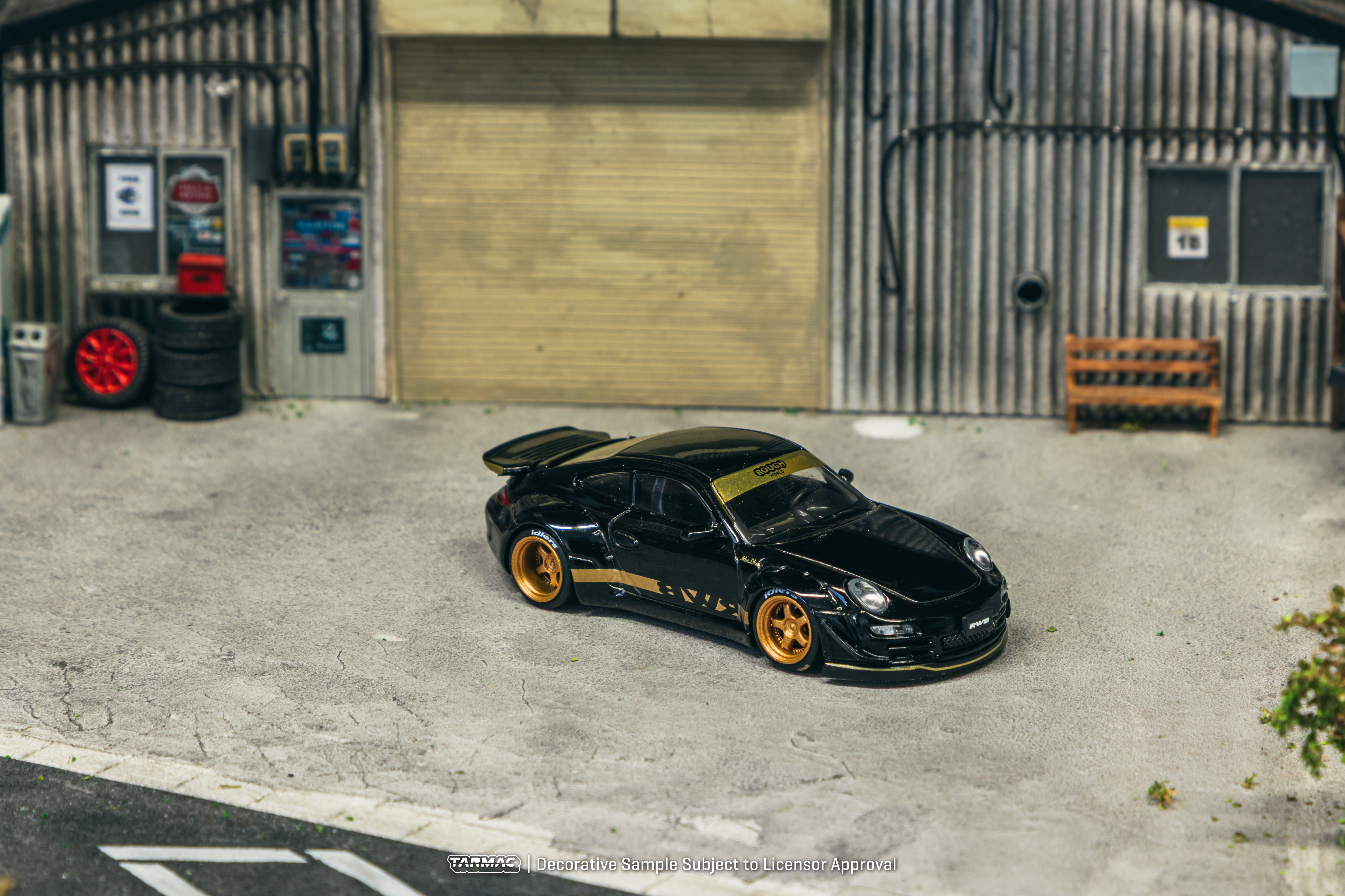 1/64 RWB 997 Black - Tarmac Works HOBBY64
