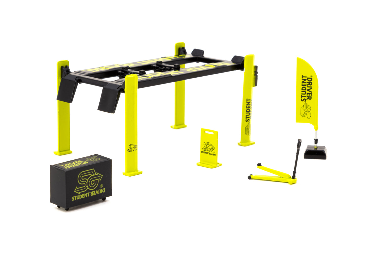 1/64 Garage Tools set Student Driver - Tarmac Works Accessories PARTS64