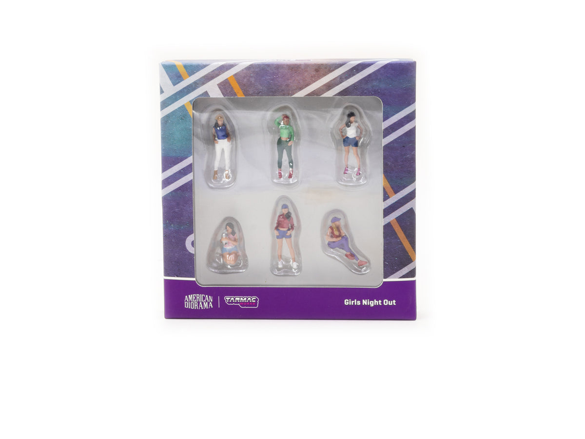 1/64 Figures Set - Girls Night Out - American Diorama x Tarmac Works COLLAB64