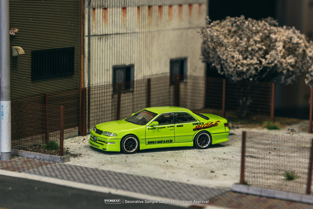 Tarmac Works 1/64 VERTEX Toyota Mark II JZX100 Light Green - Tokyo Auto Salon 2025 Special Edition - GLOBAL64