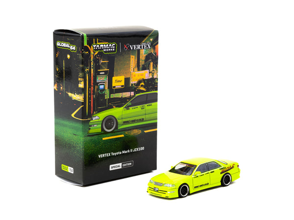 売上実績NO.1 Works Tarmac 1/64 Green Light JZX100 II Mark Toyota VERTEX 乗用車