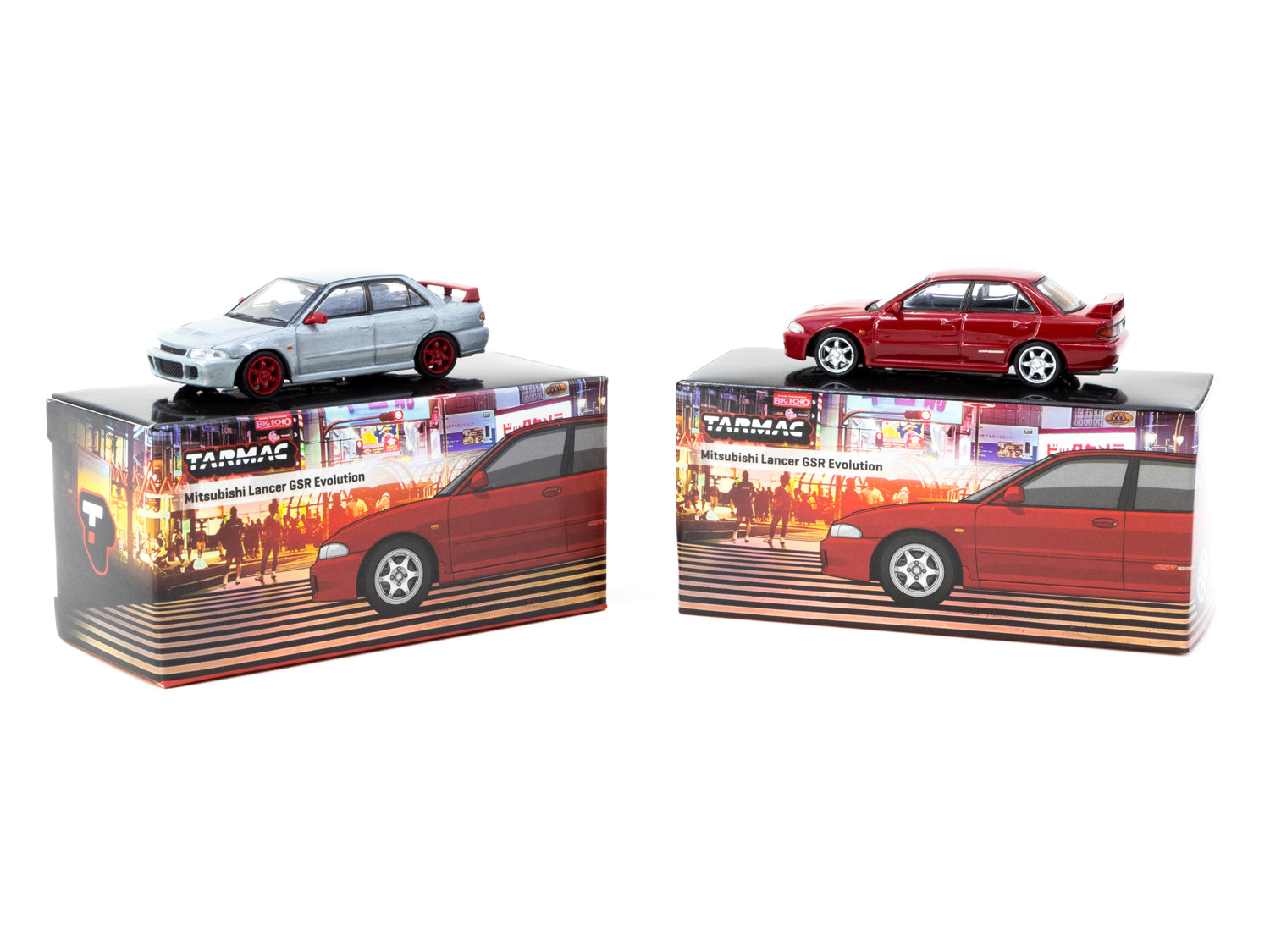 1/64 Mitsubishi Lancer GSR Evolution Red - Tarmac Works GLOBAL64