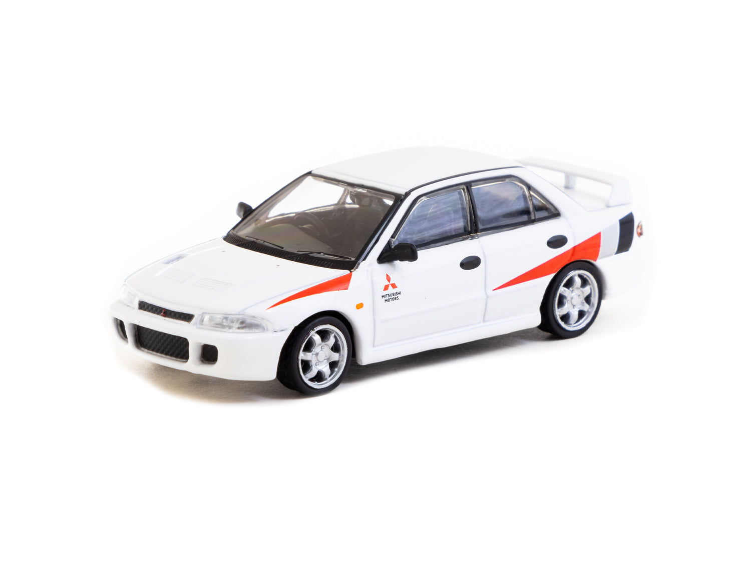 1/64 Mitsubishi Lancer RS Evolution White - Tarmac Works GLOBAL64