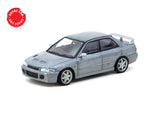 Tarmac Works 1/64 Mitsubishi Lancer GSR Evolution Silver Special Edition with Tarmac Cards - GLOBAL64