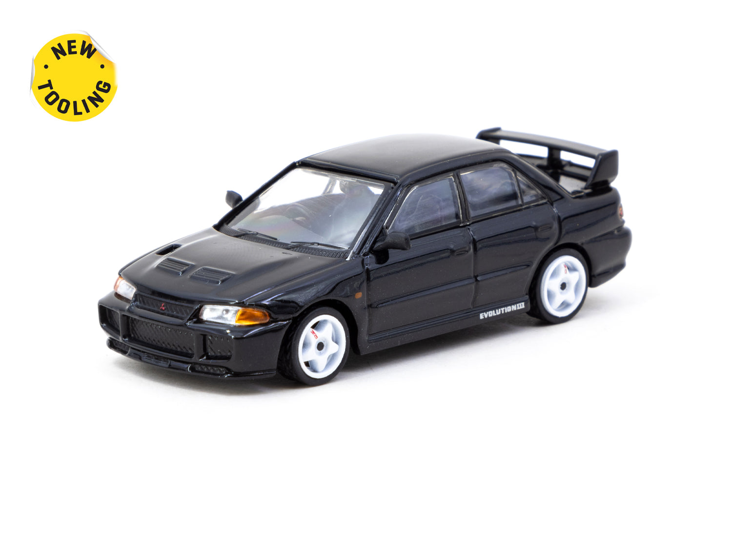 1/64 Mitsubishi Lancer GSR Evolution III Black - Tarmac Works GLOBAL64