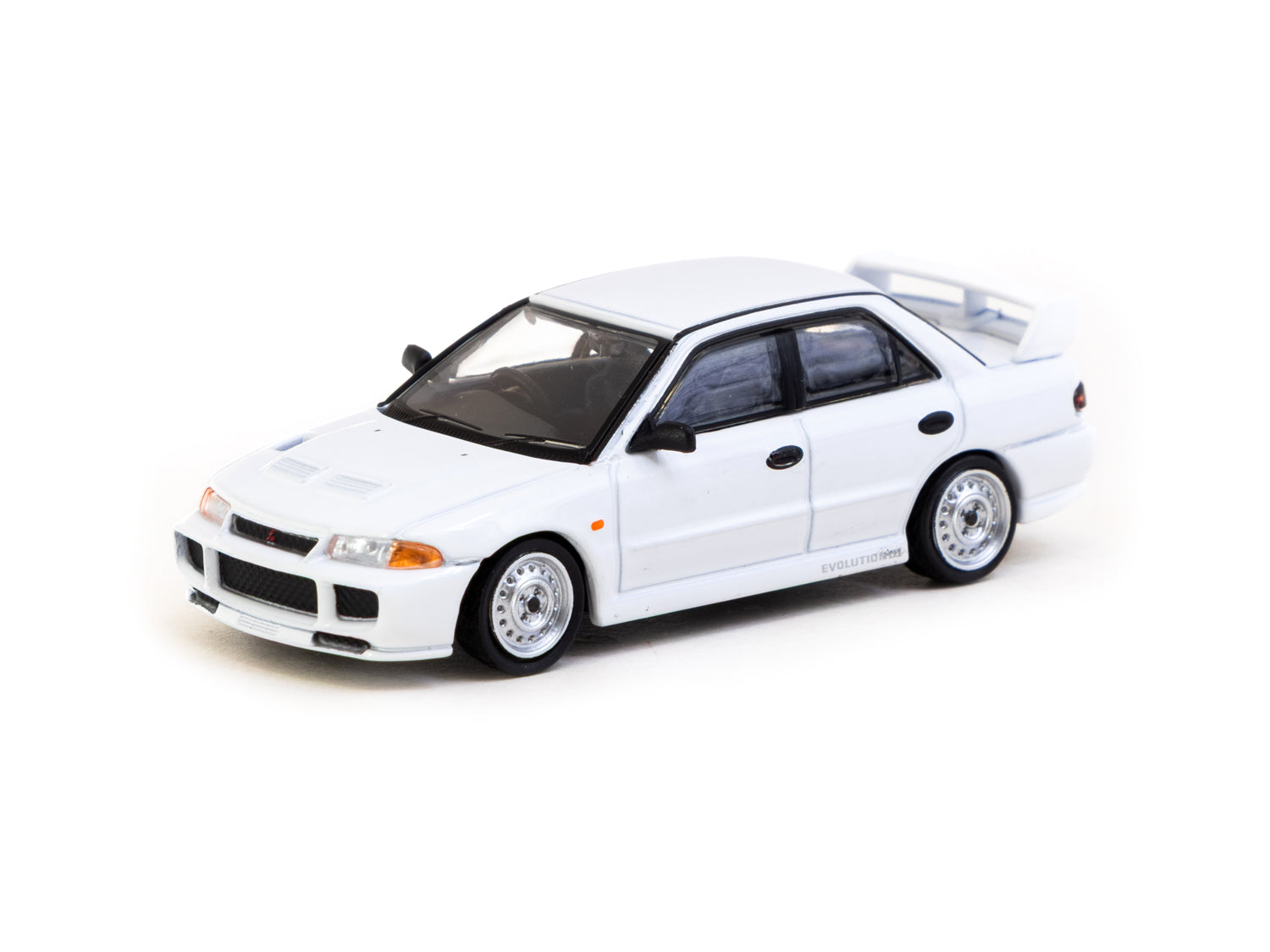 1/64 Mitsubishi Lancer RS Evolution III White - Lamley Special Edition - Tarmac Works GLOBAL64