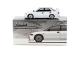 Tarmac Works 1/64 Mitsubishi Lancer RS  Evolution III White - Lamley Special Edition - GLOBAL64