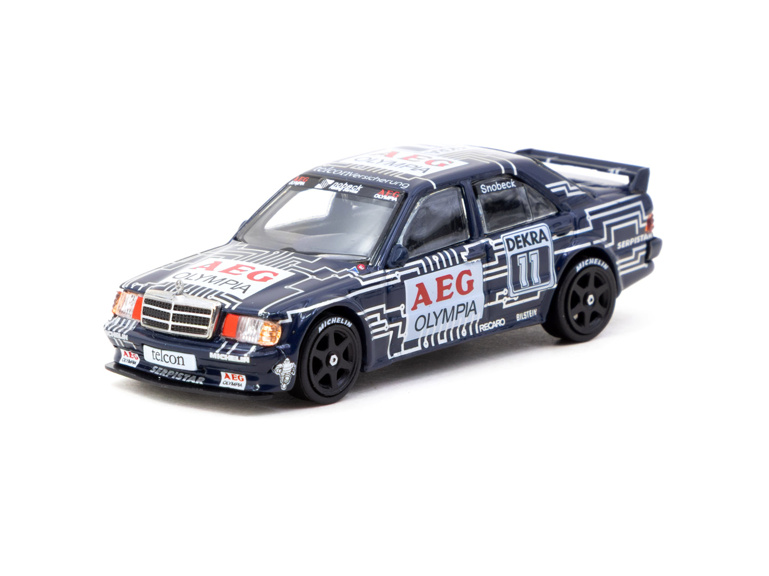 1/64 Mercedes-Benz 190 E 2.5-16 EVO 1 DTM 1989 Dany Snobeck - Tarmac Works GLOBAL64