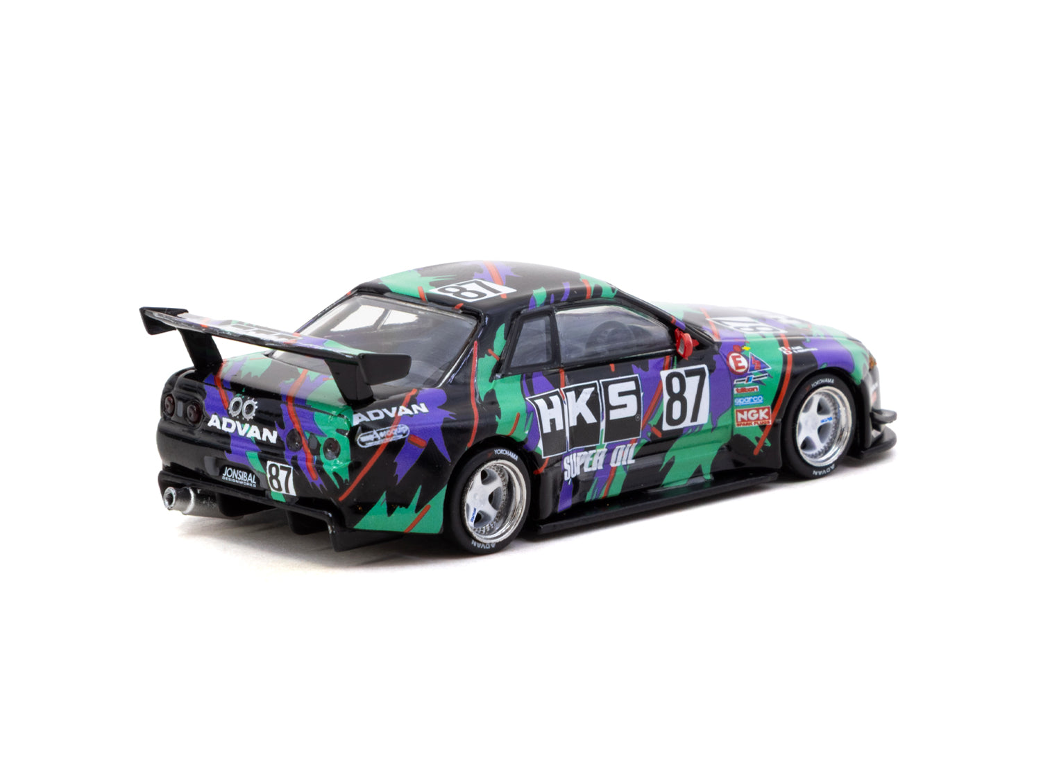 1/64 Nissan Skyline (R32) Widebody HKS with Tarmac Cards Combo Set - Designed by Jon Sibal - Tarmac Works GLOBAL64