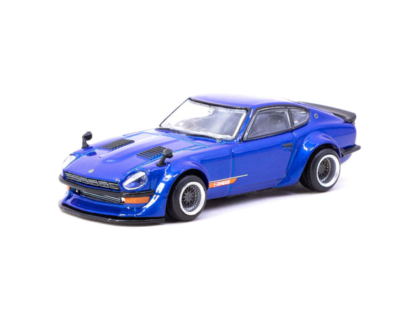 Tarmac Works 1/64 Nissan Fairlady Z S30 Widebody Blue - Designed by Jo