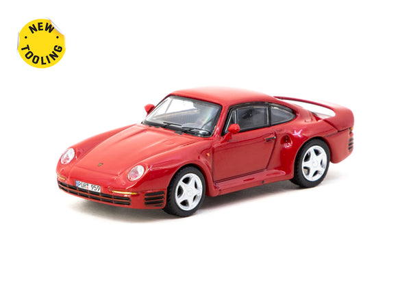 Tarmac Works X iXO Models 1/64 Porsche 959 Red - GLOBAL64