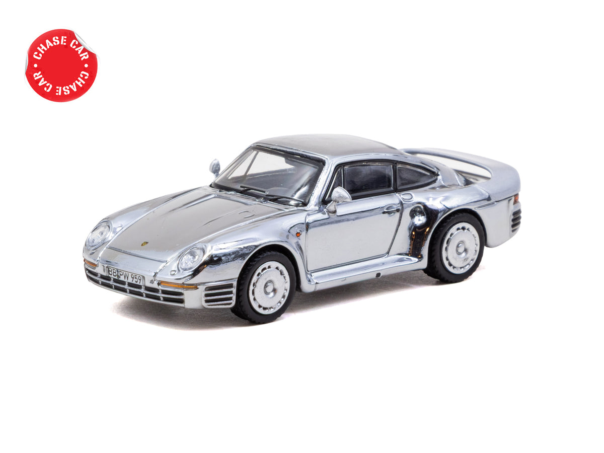 1/64 Porsche 959 Silver - Tarmac Works x iXO Models GLOBAL64