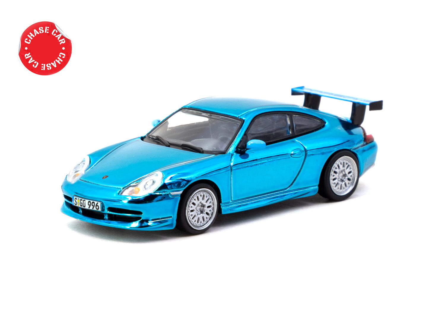 1/64 Porsche 911 GT3 (type 996) Light Blue - Tarmac Works X iXO Models GLOBAL64