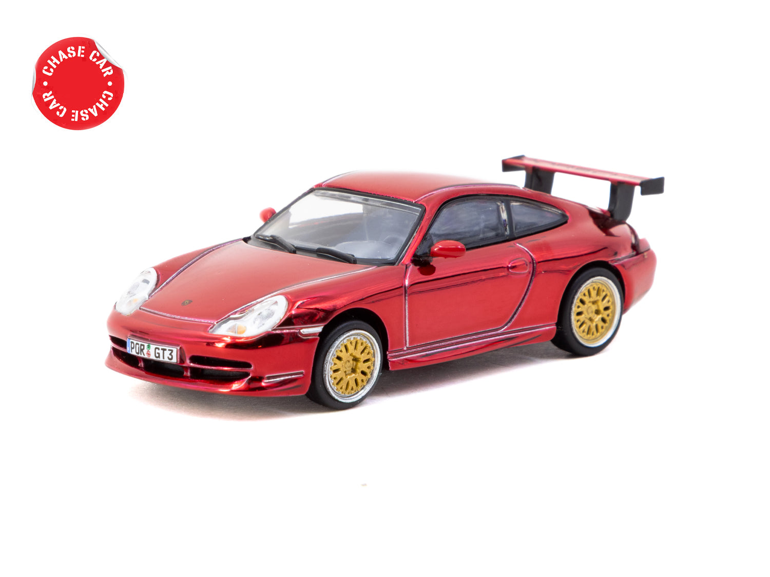 1/64 Porsche 911 GT3 (type 996) Red - Tarmac Works X iXO Models GLOBAL64