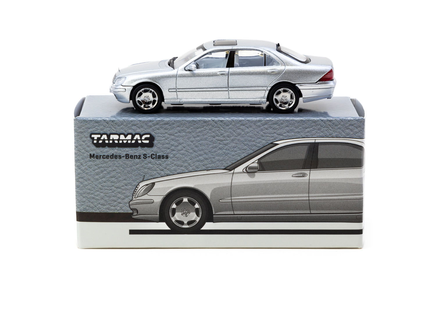 1/64 Mercedes-Benz S-Class Brilliant Silver Metallic - Tarmac Works GLOBAL64