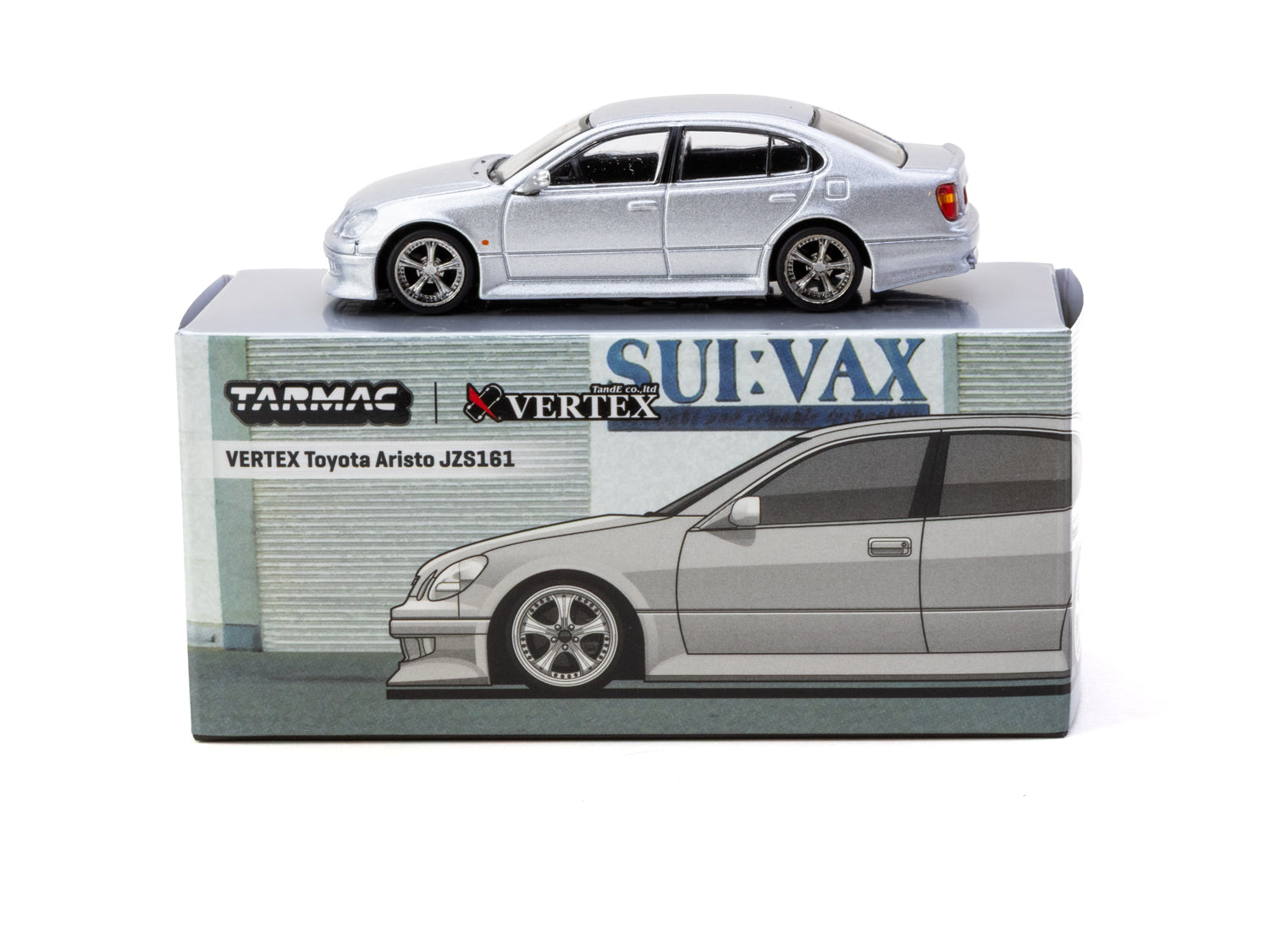 1/64 VERTEX Toyota Aristo JZS161 Silver - Tarmac Works GLOBAL64