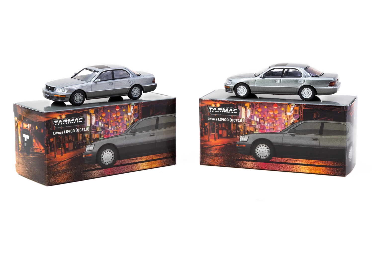 1/64 Lexus LS400 Flint Grey - Tarmac Works GLOBAL64