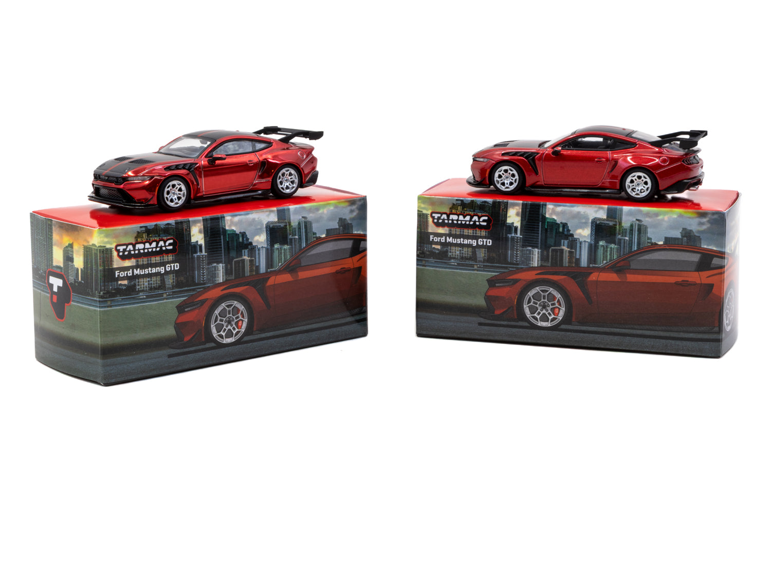 1/64 Ford Mustang GTD Red - Tarmac Works GLOBAL64