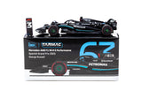 Tarmac Works X iXO Models 1/64 Mercedes-AMG F1 W14 E Performance Spanish Grand Prix 2023 #63 George Russell - GLOBAL64