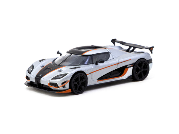 Tarmac Works 1/64 Koenigsegg Agera RS Moon Silver / Black