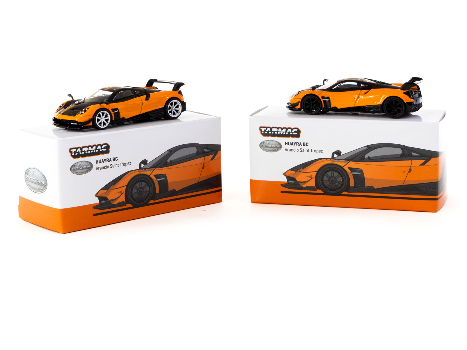 1/64 Pagani Huayra BC Arancio Saint Tropez - Tarmac Works GLOBAL64